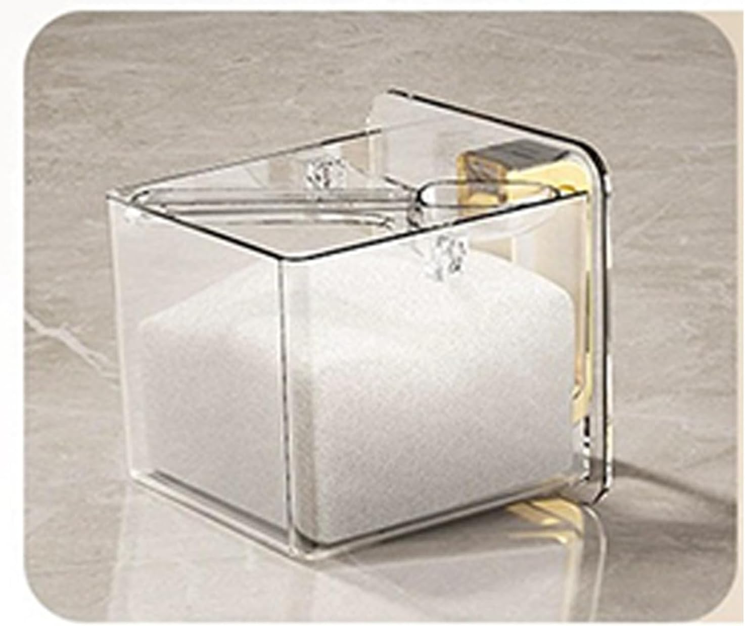 Seasoning Organizer Box, Acrylic Spice Storage Box, 3 Compartments Transparent Spice Rack Spice Jar Spice Container With Lid And Spoon Storage Container Black